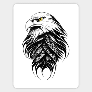 Eagle Wild Animal Nature Illustration Art Tattoo Magnet